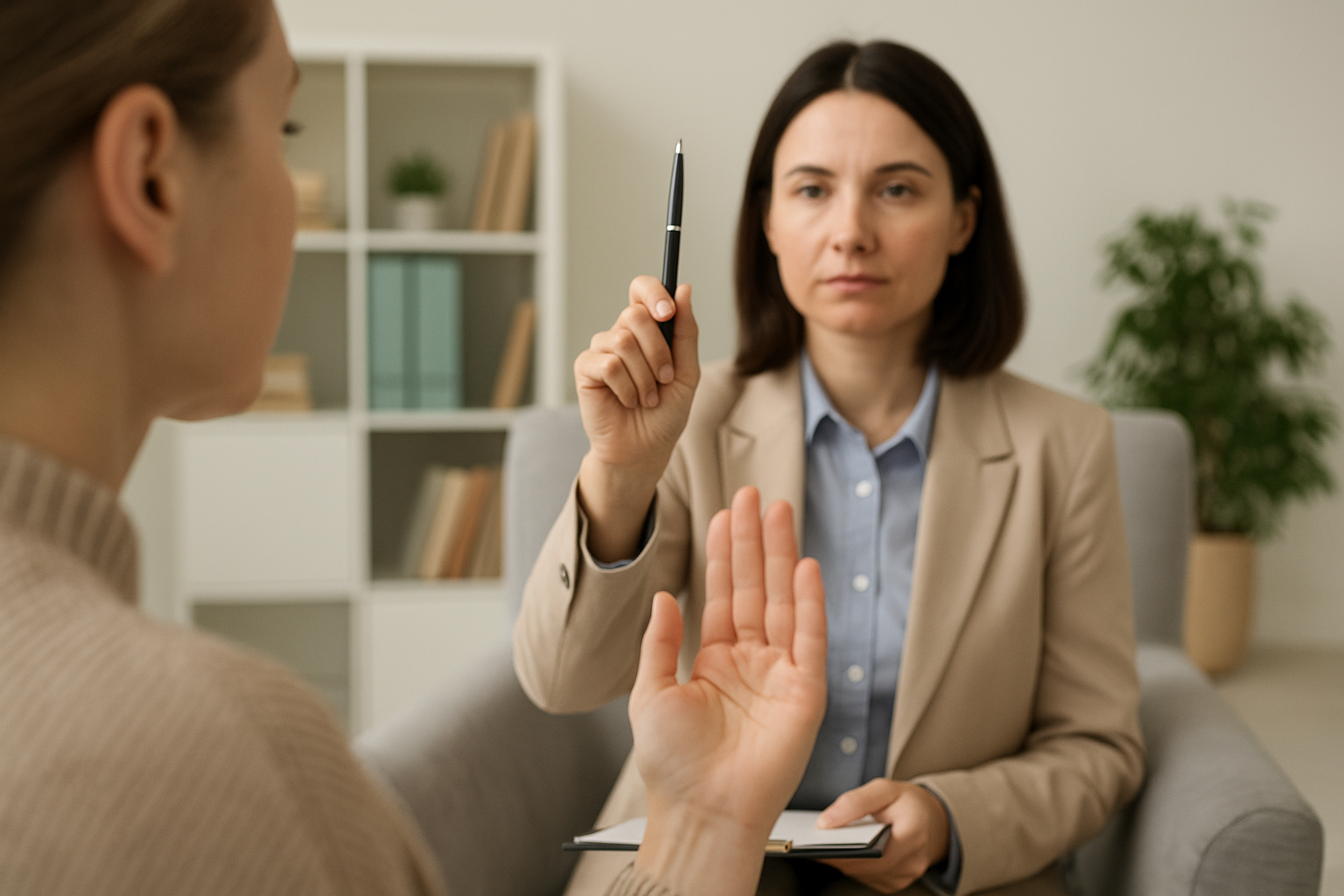 EMDR therapy session concept